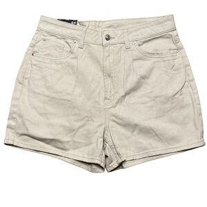 NWT H&M DIVIDED TAN COTTON MOM SHORTS SIZE 10